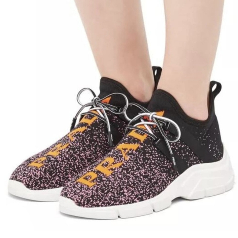 PRADA Dégradé Big Logo knit sock Sneaker - Picture 15 of 15